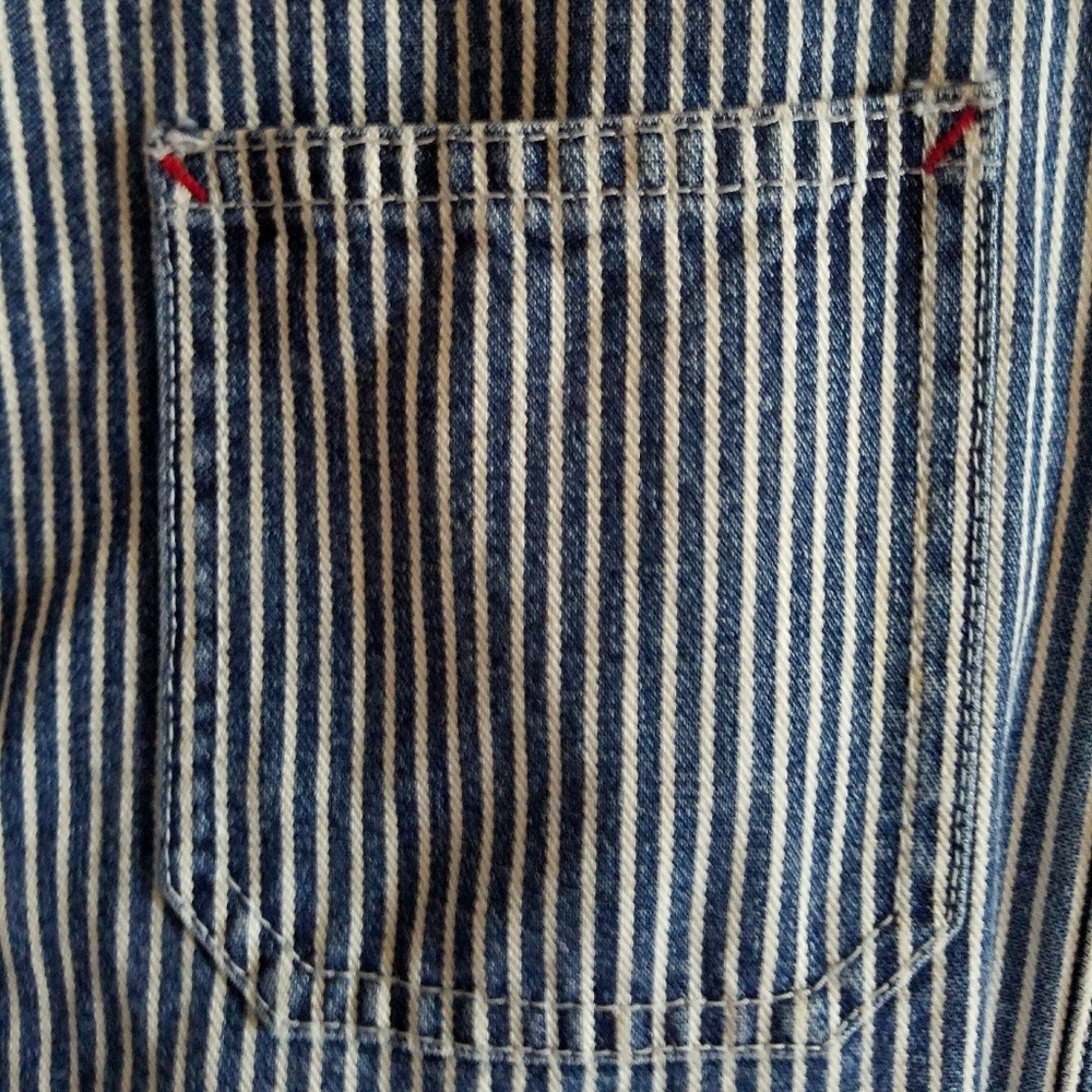 LAUREN JEAN CO. PINSTRIPE DENIM COAT ~🎊HP🎊 - Picture 5 of 7